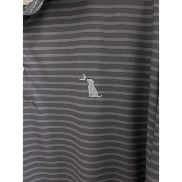 Local Boy Outfitters Blue Stripped Golf Polo Shirt Sz Xl - Picture 2 of 4